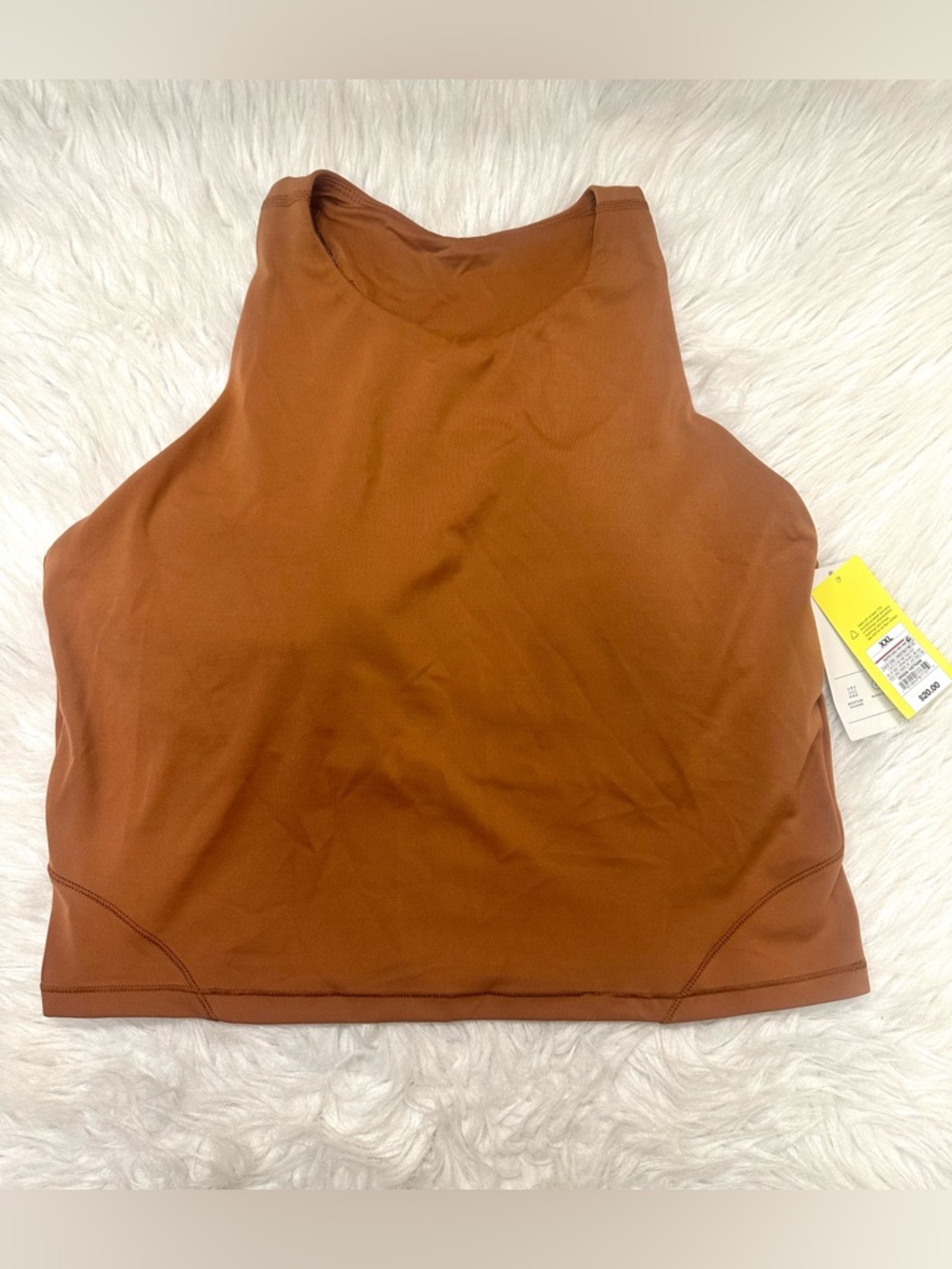 all in motion Rust Brown Cropped Tank Top